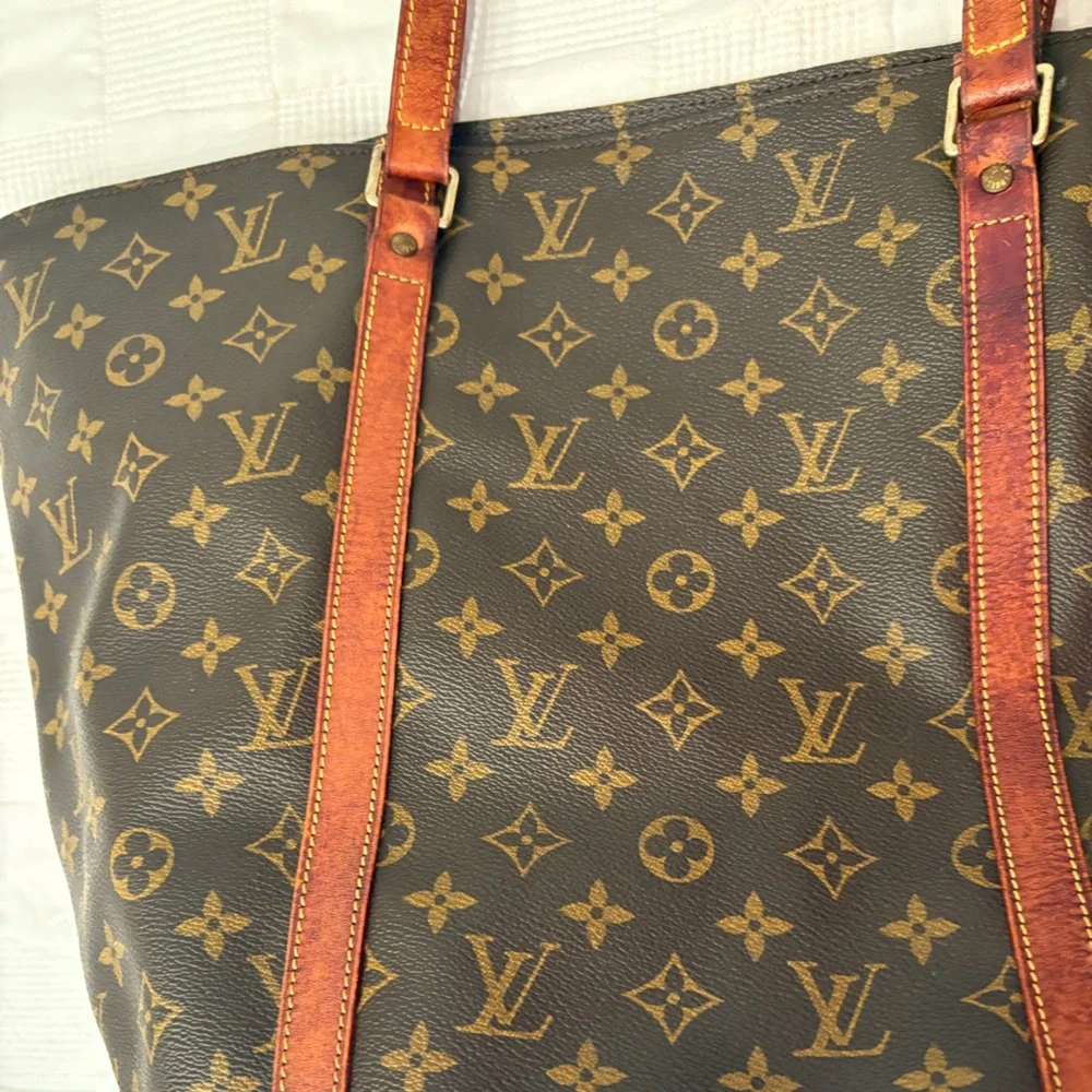 Louis Vuitton Brown Monogram Tote - Picture 3 of 6